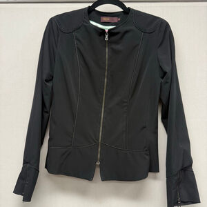Women's ARRAYAL Black Blazer with Pink Lining, Size 10